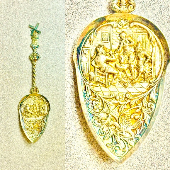 Vintage  Dutch Cake Slice Utensil Amsterdam Windmill GREAT GIFT ALERT - Picture 9 of 9